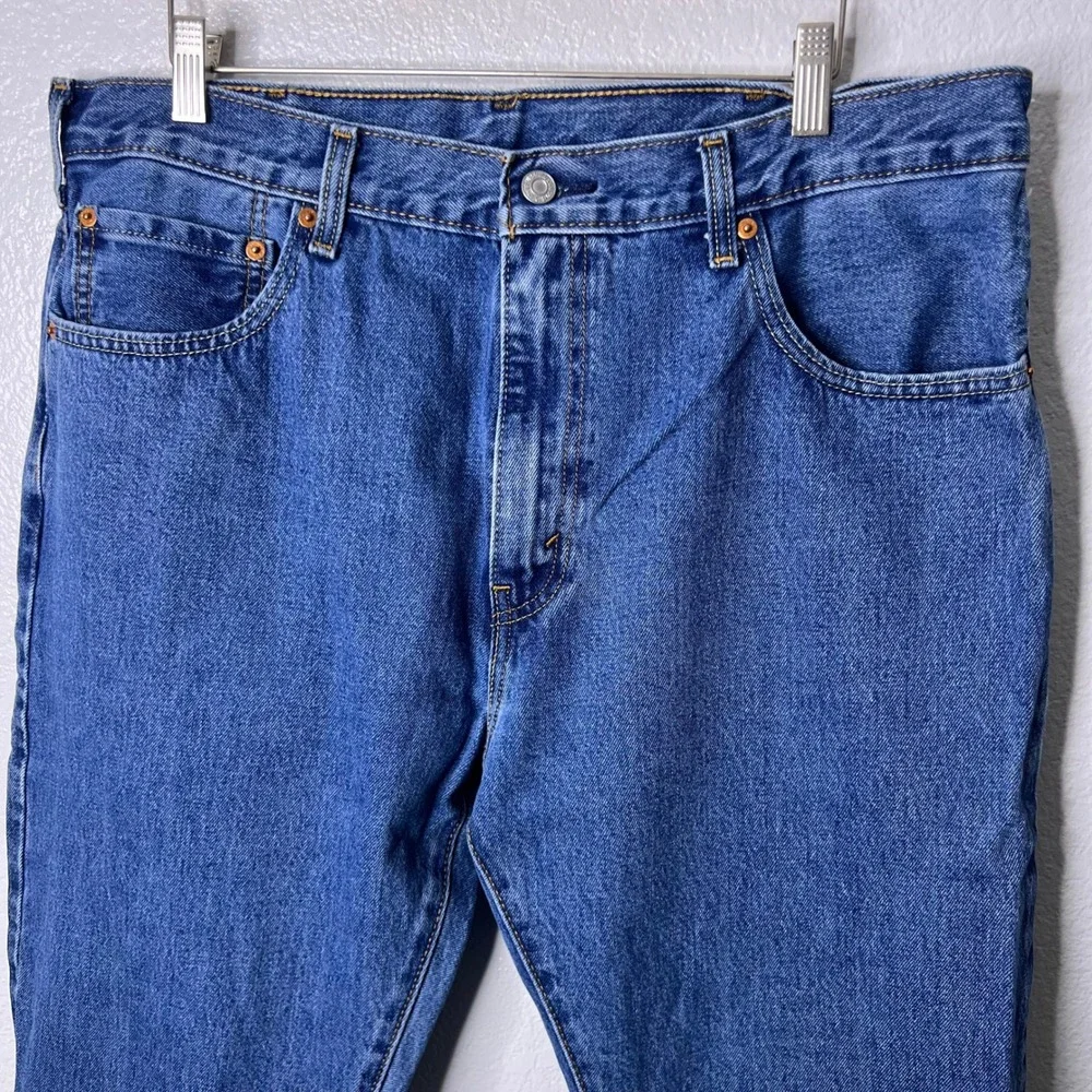 Levis 517 Mens Bootcut Jeans Medium Wash Blue Denim 38x34 High Rise